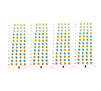 Levemolo 4fogli Ukulele Scales Stickers Keyboard Labels Fingering Guides Adhesive Markers for Beginners Easy Application No Residue Practice Aids Included