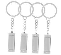 Levemolo 4pezzi Mini Harmonica Keychain Ciondolo Unico Per Borse Portachiavi Decorativo Per Amanti Della Musica e Regali Creativi