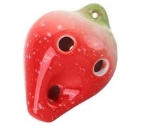 Levemolo 6foro Ocarina Fragola Per Ragazzo Ragazza Strumento Musicale Creativo Facile Da Suonare Per Scuole e Viaggi Vivaci e Design Compatto