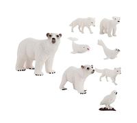 Levemolo 8 pezzi Miniature Animali Decorazioni Plastiche Resistenti per e da Tavolo Creativi per Collezionisti