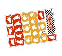 Levemolo Adesivi da Pavimento Autoadesivi Impronta Piede per 3 Pezzi in Pvc Decorazione Scale per Asilo Nido Sviluppo Abitudini e Guida