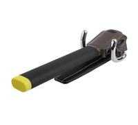 Levemolo Bloccasterzo per Auto in Lega di Alluminio Nero Chiave Girevole a 360 Gradi e Design Pieghevole, Dispositivo Antifurto Resistente per Volante Auto