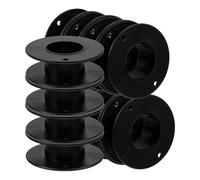 Levemolo Bobine per Macchina da Cucire 12 Pezzi Professionali in Plastica Nera Resistenti e Portatili Accessori per Cucito per Prevenire Grovigli e Sfilacciature