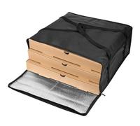 Levemolo Borsa Termica per Pizza Jumbo 50x50x20,5 Cm Cerniera e Maniglia Robusta, Contenitore Isolato Portatile per Trasporto Alimenti da Asporto, Picnic e Campeggio, Borsa Porta Vivande