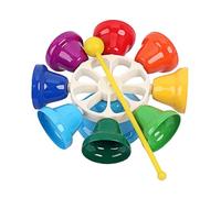 Levemolo Campanelli Manico Colorati Da Toni Per Strumento Educativo Musicale Per Asilo Sviluppo Coordinazione e Percezione Del Suono Giocattolo Divertente e Leggero