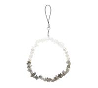 Levemolo Catena per C e llulare con Perline e Cristalli, Charm Decorativo | Design Staccabile, per Uso Outdoor e Scuola, Accessorio Mobile Elegante