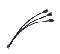 Levemolo Cavo di Estensione 4 Pin Pwm Nero in Plastica Splitter Ventola per PC Controllo Temperatura e Alimentazione Multipla per Ventole CPU