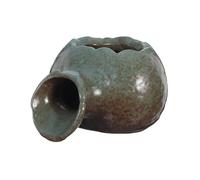 Levemolo Ceramic Pot Fountain Miniature Water Circulation Fish Tank Accessory And Indoor Garden Décor Rustic Spitter Ornament For Small Spaces And Aquatic Plant Cultivation