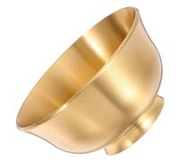 Levemolo Ciotola in Ottone Liscia per Offerta Rituale Multifunzionale Decorazione Casa Elegante e Strumento Meditazione Regalo Utile per Ambienti Interni