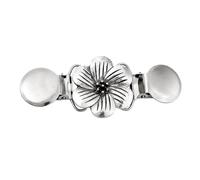 Levemolo Clip per Scialle Vintage in Lega Argento Morsetti a Coccodrillo, Elegante Accessorio per Abbigliamento Casual e Cerimonie, per Cardigan e Mantelli