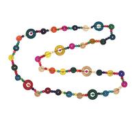 Levemolo Collana Bohemien Retrò Lunga Elementi in Legno per Donna | Stile Vintage, Sfere Lisce e Robuste, 1 Pezzo per Uso Quotidiano e Incontri