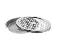 Levemolo Coperchio Grigliato in Acciaio Resistente per Bidone Esterno con Posacenere Integrato Antiscattering Fumo e Rifiuti Completo Facile da Installare per Uso Domestico e Commerciale