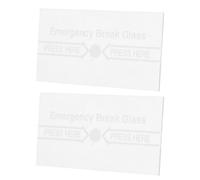 Levemolo Copertura Trasparente di Sicurezza per Interruttore Antincendio, Pannello in Vetro Resistente al Calore per Allarme Manuale, Set da 2 Pezzi, per Protezione Emergenze in Ambienti