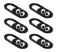 Levemolo Copri Fotocamera Privacy per Notebook e Laptop 6 Pezzi Nero in ABS Leggero e Facile da Staccare Funzione Anti-Hacking per Protezione Webcam