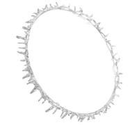 Levemolo Coroncina di Metallo Argento Design a Filo Spinato per Donna, Accessorio Versatile e Unisex per Matrimoni e Feste Rinascimentali