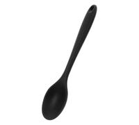 Levemolo Cucchiaio da Cucina in Silicone Nero Antiaderente Multipurpose Impugnatura Comoda per Mescolare e Servire Minestre e Zuppe