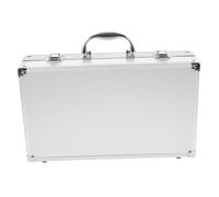 Levemolo Custodia Per Microfono Portatile Con Scatola Conservazione Per Microfoni Senza Fili Per Viaggi e Accessori Organizzati Bianco Per Microfoni