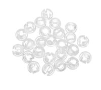 Levemolo Fermapergola per Tende e Tapparelle in Pom Trasparente, Lunghezza Regolabile, Set da 25 Pezzi per Fissaggio Catenella 4,5mm e Decorazione Tende