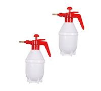 Levemolo Flaconi Spray Per Piante a Pressione Da 0,8 L, Spruzzatore Manuale Ricaricabile Per Annaffiare Fiori in Vaso, Set 2 Pezzi Rosso, Ugello Regolabile Per Casa e Giardino