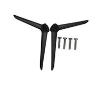 Levemolo Gambe universali per supporto TV con piedini in plastica nera a doppio foro, coppia per soggiorno e ufficio, supporto stabile e design Stili multipli