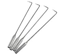 Levemolo Ganci per Accessori Pratici in Inossidabile Set 4 Colore Casuale per Barbecue e Stufa a Legna per e Fuochista del Stufa