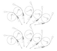 Levemolo Kit 10 Set Ganci e Filo in Acciaio Regolabile per Appendere Quadri, Soluzione di Sospensione per Cornici, per Esposizioni D’arte, Casa e Ufficio, Facile da Installare e Versatile