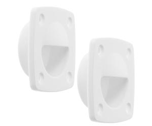 Levemolo Maniglia di Trazione Bianca in Nylon per Portelli di Barche e Cabine, Set da 1, Design Minimalista Resistente ed Elegante per Accessori Nautici