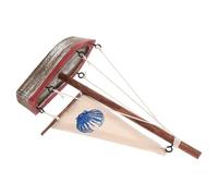 Levemolo Modellino di Barca a Vela in Legno Miniatura Decorazione Marina per Feste Estive e Centrotavola Matrimonio Topper per Torta a Forma di Veliero 65 X4