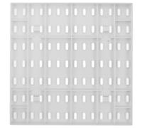 Levemolo Pannello Forato Bianco in Plastico per Organizzazione Parete, Design Semplice e Moderno, Metodo Pratico e Regolabile per Garage e Officina