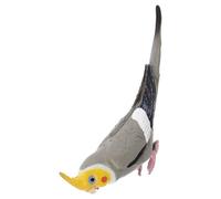 Levemolo Pappagallo Calopsitta per Arredamento Casa, Statuetta Animale Realistico in Materiale Selezionato, Ornamento Statico per Ufficio e Spazi Abitativi