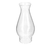 Levemolo Paralume Artigianale in Vetro Trasparente per Lampada a Olio, Copertura per Lampada da Campeggio in Stile Retrò, Accessorio per Lanterna a Cherosene, Diametro 8,3x17,5 Cm,