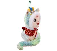 Levemolo Peluche Serpente Anno Portafortuna Decorazione Capodanno Cinese Festa Primavera Giocattolo Lion Dance Adatto Casa Ufficio Auto Regalo Auspicioso