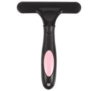 Levemolo Pettine Toelettatura Per Cavalli Con Manico Ergonomico Antiscivolo Rastrello Robusto in Gomma e Metallo Rimuovi Pelo Capelli Sparsi e Sporco Per Animali Domestici