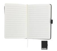 Levemolo Quaderno per Scrivere Note Musicali A6 con Design Pianoforte e Copertina in PU Nero, Adatto a Impiegati e Amanti della Musica
