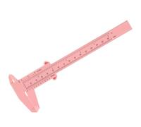 Levemolo Righello Sopracciglia in Plastica Rosa, Strumento Leggero e Preciso per Misurare Sicurezza la Distanza delle Sopracciglia Durante Makeup