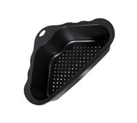 Levemolo Scolapiatti Angolare Triangolare per Lavello Spugna e Scolaposate Basket Drenante da Cucina Nero e Durevole