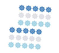 Levemolo Set 180 Pezzi Decorazioni Fai da Te Nautiche in Legno Ornamenti Timoni e Vele Multicolore Accessori Decorativi per Casa Copricapi e Album Kit Creativo Artigianale