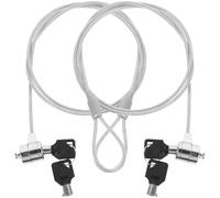 Levemolo Set 2 Serrature per Laptop Cavo di Bloccaggio in Lega, Design Flessibile e Facile da Usare, per Ufficio e Casa per Sicurezza Anti-furto