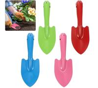 Levemolo Set 4 Pezzi Paletta da Giardinaggio in Ferro Leggera e Multiuso per Trapianto e Ammorbidire Terreno, Strumenti per Orto e Giardino Piccoli