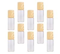 Levemolo Set da 10 Flaconi Roll On in Vetro da 3ml Tappo in Abs e Sfera in Acciaio, Leggeri e Protettivi Contro i Raggi per Oli Essenziali e Profumi da Viaggio