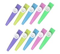Levemolo Set da 10 Kazoo in Plastica Colorati, Strumenti Musicali Rumoristi Leggeri per Apprendimento Creativo e Feste, Regalo di Compleanno per Giovani Musicisti Colore Colore Casuale