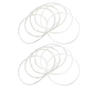 Levemolo Set da 2 Corde per Chitarra Classica in Nylon Trasparente Tensione Leggera e Media Corde Avvolte Placcate in Argento per Principianti e Studenti Adatte a Chitarra Flamenco e