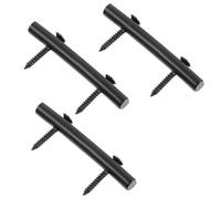 Levemolo Set da 3 Aste di Pressione in Lega di Zinco per Chitarra Elettrica Accessorio per Strumenti a Corda Guida Corde Curva 45Mm per Fissaggio Stabile e Apprendimento Musicale