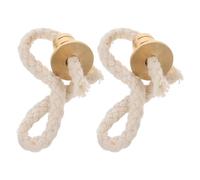 Levemolo Stoppino Rotondo in Cotone con Supporto in Ottone 2 Pezzi per Lampada ad Olio Resistente ai Danni e Facile da Sostituire, per Illuminazione Interna e Festività