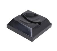 Levemolo Supporto Espositivo per Palloni da Calcio e Basket in Plastica Nera, Base Quadrata Resistente per Esposizione e Conservazione a Casa o Museo