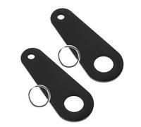 Levemolo Supporto per Campanello Moto in Acciaio Inossidabile Nero 2 Pezzi, Montaggio per Campanelli Elettrici e Moto, Facile Installazione per Ciclismo in Città