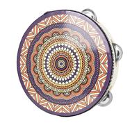 Levemolo Tamburello Mano Decorativo Legno Strumento Musicale Per Adulti Per Feste Concerti e Cerimonie Suoni Chiari e Puliti Design Elegante Stile Tradizionale