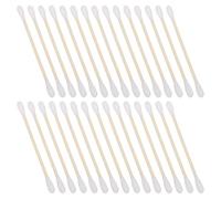 Levemolo Tamponi di Cotone per Pulizia Orecchie e Make-up Bastoncino in Legno Rinforzato, 30 Pezzi, per Correzione Dettagli Make-up Art in Ufficio