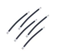 Levemolo Tubo di Prolunga per Pompa per Bicicletta Nero in Gomma e Lega, Pressione Massima 150 Psi, Set da 5 Pezzi, per Bici da Corsa e Gonfiaggio Pneumatici