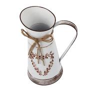 Levemolo Vaso Da Fiori Metallo Vintage Secchiello Decorativo Per Bouquet Adatto Per Eventi e Decorazioni Per La Casa e Giardino Stile Retrò Per Cerimonie e Feste